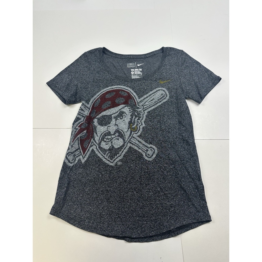 Pittsburgh Pirates Baseball Women's Nike T-shirt Size Medium Gray